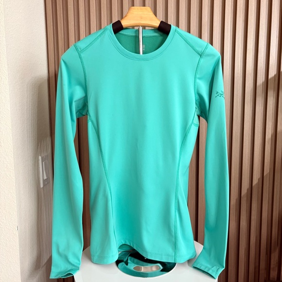 Arc’teryx Phase AR Crew Women’s Long Sleeve Top - Teal - Size S - Picture 1 of 6
